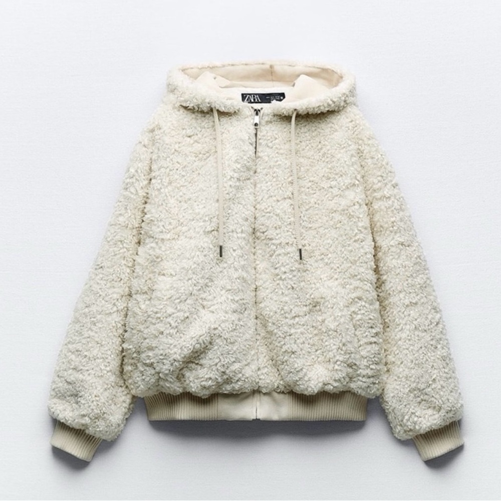 Zara Hooded Sherpa Jacket